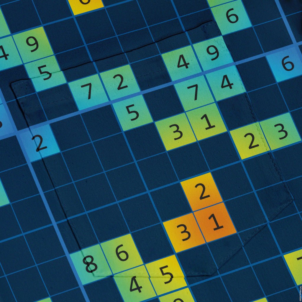 Sodoku Math Puzzle Button Up Shirt | Geek Tropical