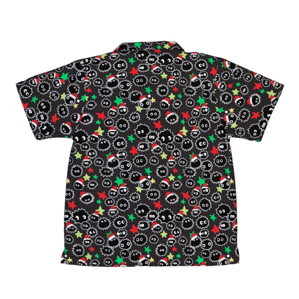 Sootsprite Santas Youth Hawaiian Shirt Geek Nerd Christmas Print Design by Heather Davenport q4