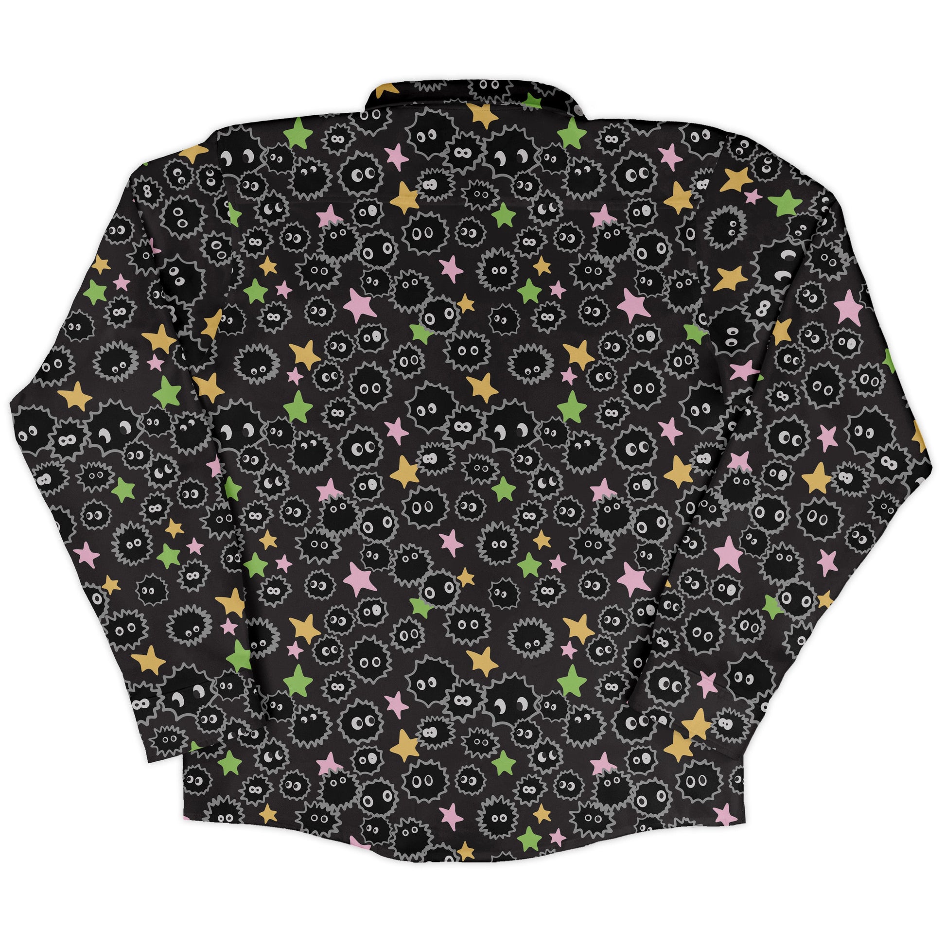Sootsprites Anime Long Sleeve Button Up Shirt