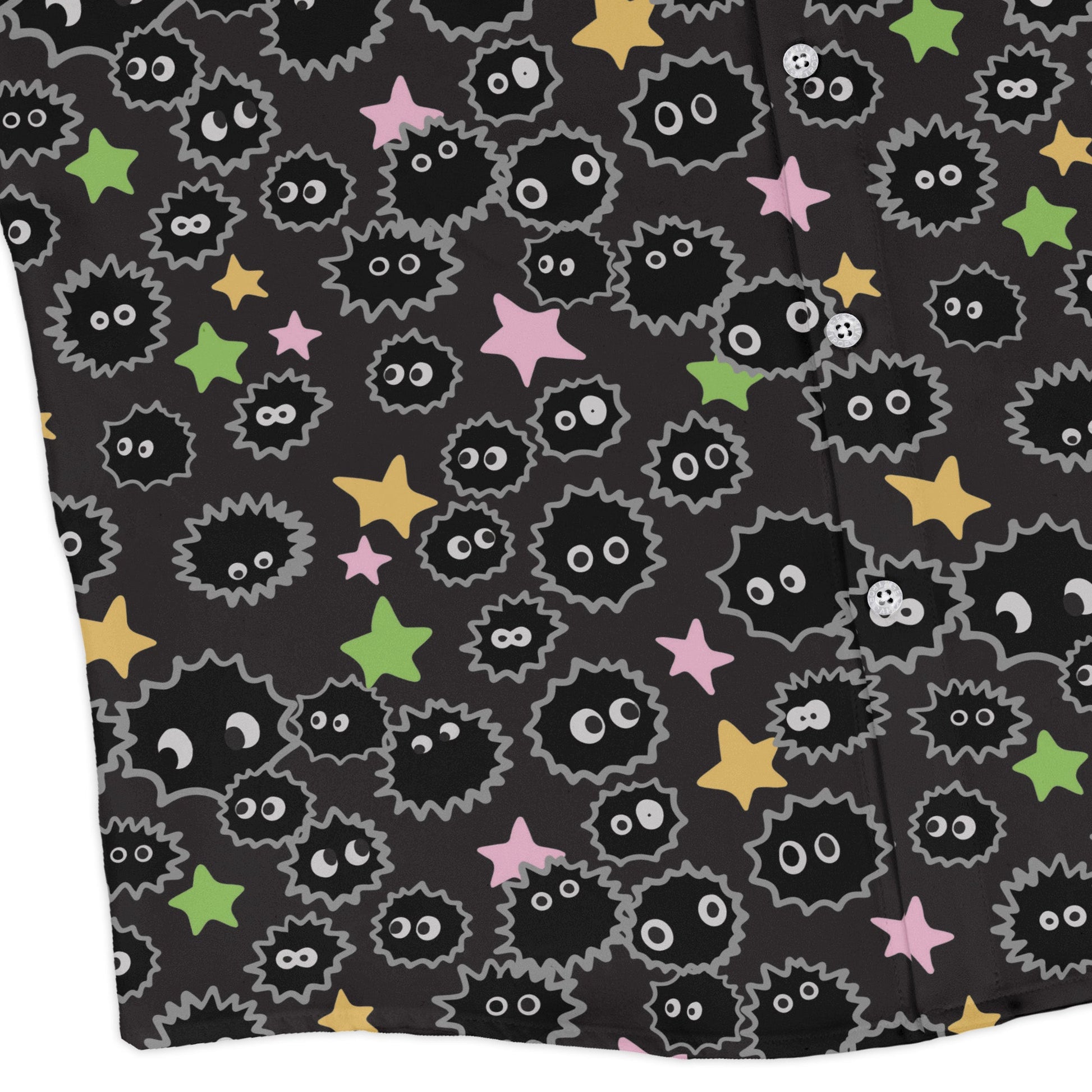 Sootsprites Anime Long Sleeve Button Up Shirt