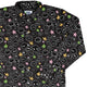 Sootsprites Anime Long Sleeve Button Up Shirt Geek Nerd adult sizing Anime Design by Heather Davenport