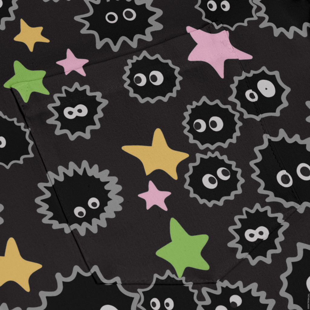 Sootsprites Anime Long Sleeve Button Up Shirt