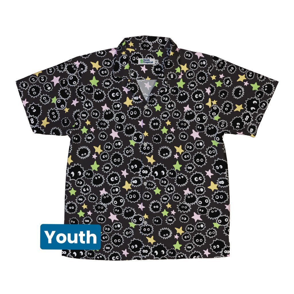 Sootsprites Anime Youth Hawaiian Shirt - Anime - Design by Heather Davenport - Q3