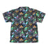 Space Alien Yoga Black Youth Hawaiian Shirt - Designs by Nathan - outer space & astronaut print - Q3