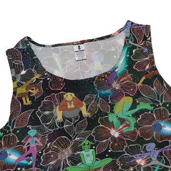 Space Alien Yoga Red Dress Geek Nerd Designs by Nathan lx - C outer space & astronaut print