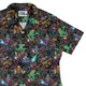 Space Alien Yoga Red Curvy Button Up Shirt Geek Nerd Designs by Nathan outer space & astronaut print Q3