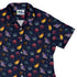 Space DND Dice Planets Curvy Button Up Shirt Geek Nerd Design by Carla Morrow dnd & rpg print outer space & astronaut print