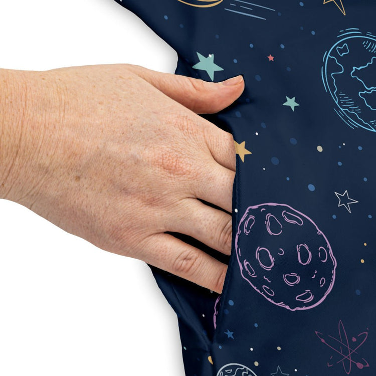 Space Doodles Blue Dress Geek Nerd lx - C outer space & astronaut print Simple Patterns