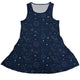 Space Doodles Blue Dress Geek Nerd lx - C outer space & astronaut print Simple Patterns
