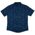 Space Doodles Blue Button Up Shirt - adult sizing - outer space & astronaut print - Simple Patterns