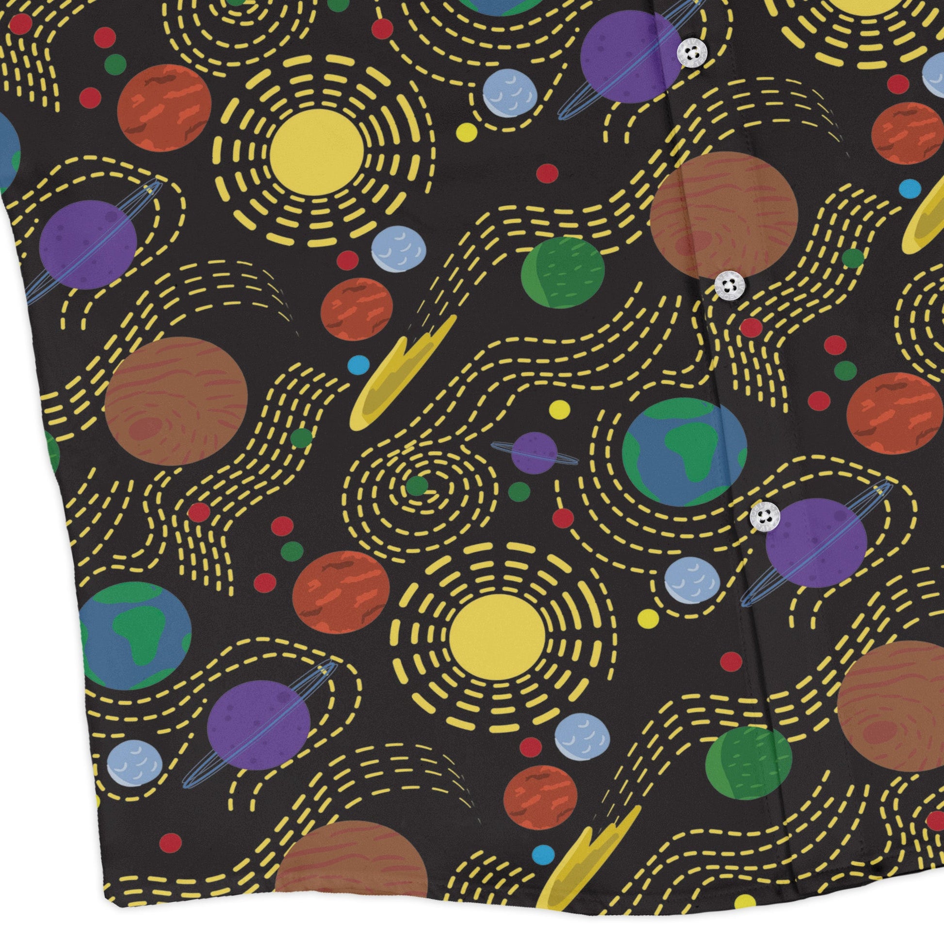 Space Explorers Long Sleeve Button Up Shirt
