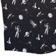 Space Mission Black Outer Space Button Up Shirt - adult sizing - outer space & astronaut print - Simple Patterns