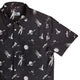 Space Mission Black Outer Space Button Up Shirt - adult sizing - outer space & astronaut print - Simple Patterns