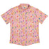 Space Pride Pink Button Up Shirt - adult sizing - outer space & astronaut print - Pride Patterns