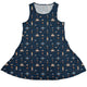Space Retro Arcade Dress Geek Nerd lx - C outer space & astronaut print video game arcade print