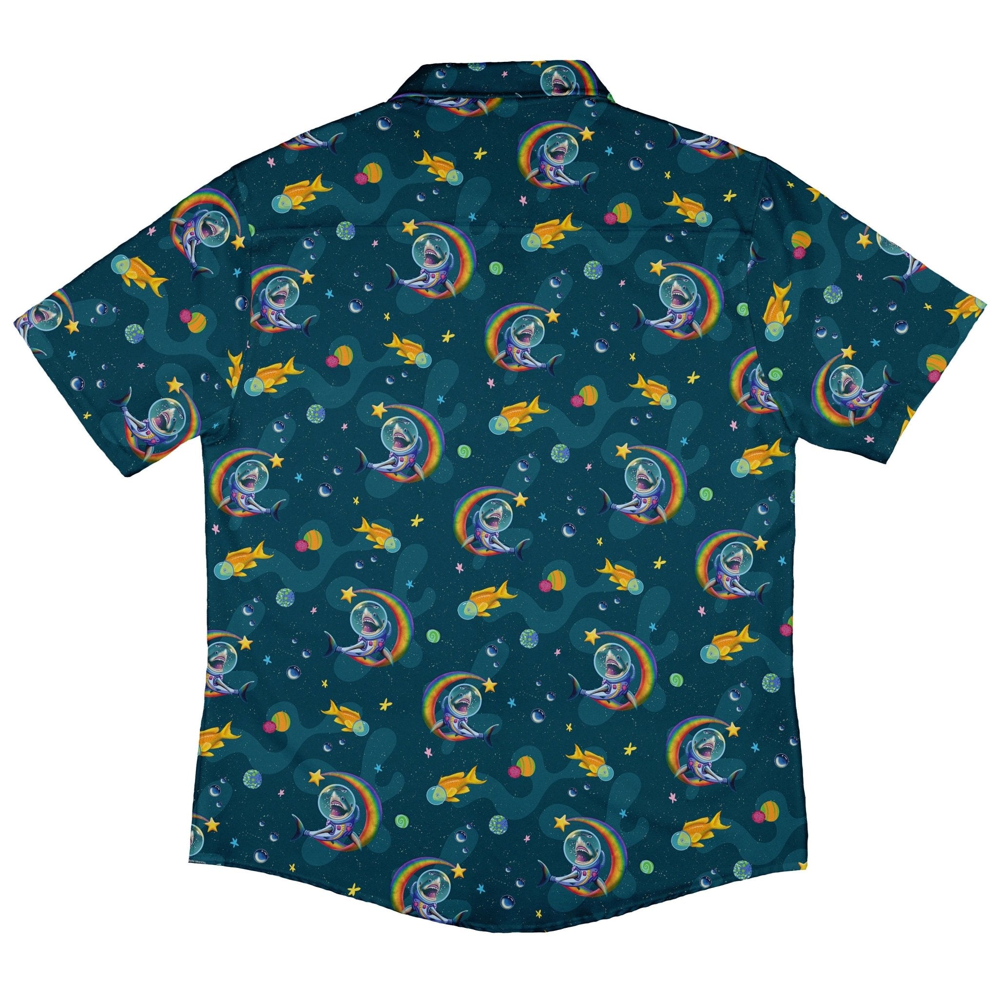 Space Sharks Button Up Shirt | Geek Tropical