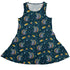 Space Sharks Dress Geek Nerd Animal Patterns Design by Carla Morrow lx - C