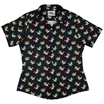Space Unicorns Curvy Button Up Shirt Geek Nerd 0925 All Adult Button Up Shirts Design by Tobe Fonseca