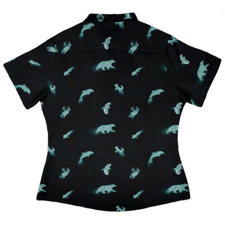 Spirit Animals Curvy Button Up Shirt 4