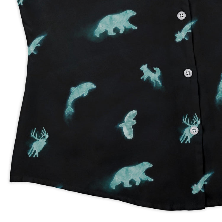 Spirit Animals Curvy Button Up Shirt 3