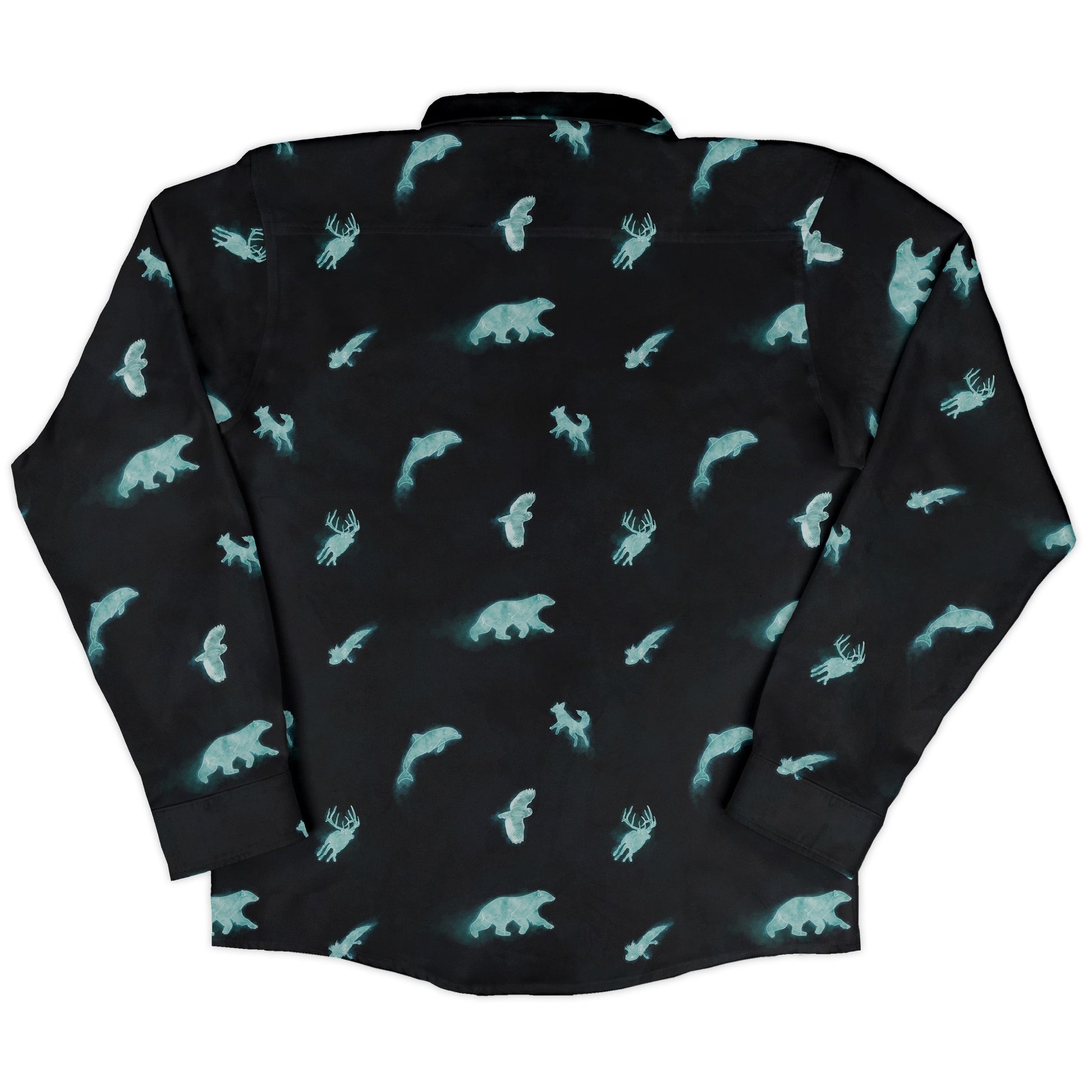Spirit Animals Long Sleeve Button Up Shirt