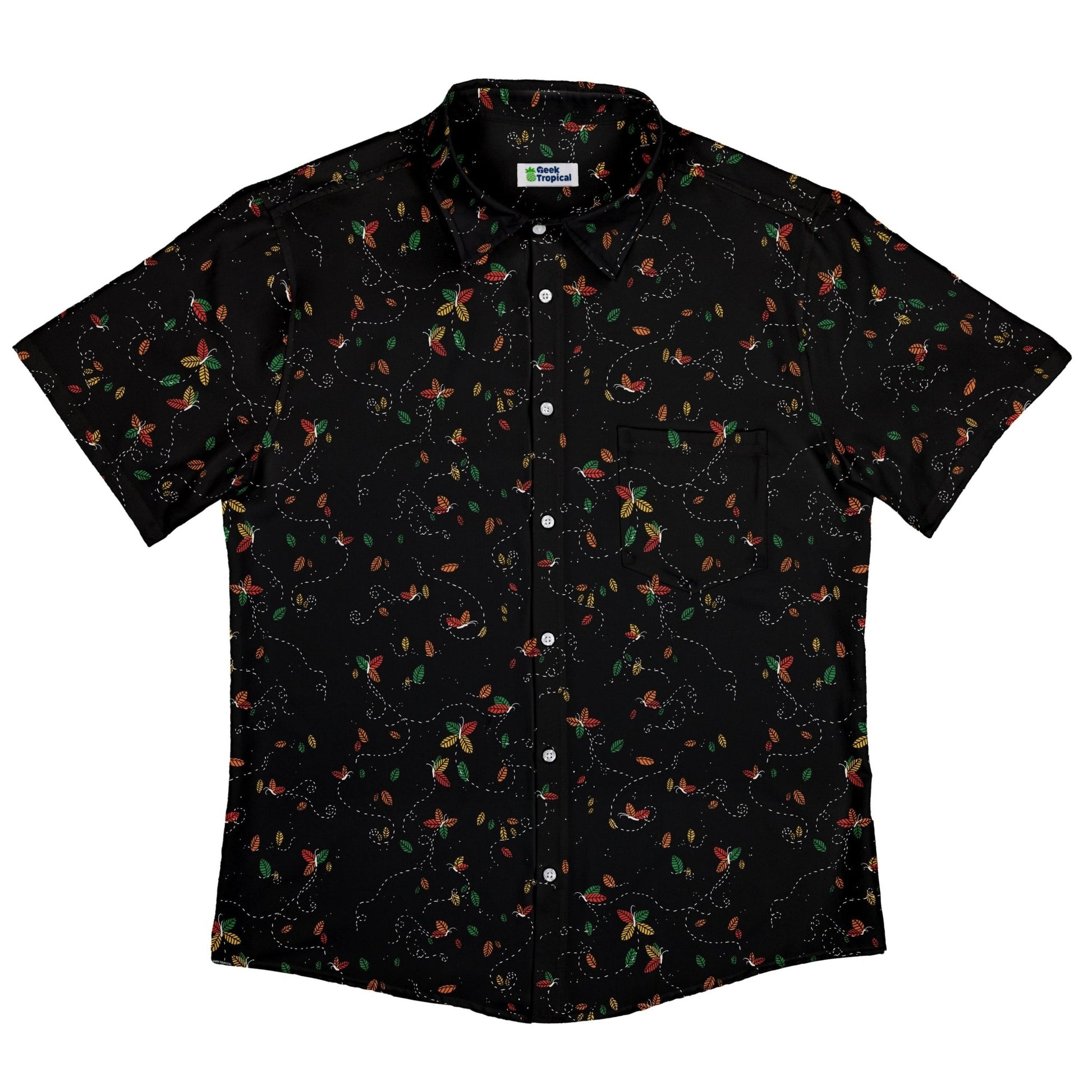 Spirit of the Season Button Up Shirt Geek Nerd 0925 adult sizing All Adult Button Up Shirts