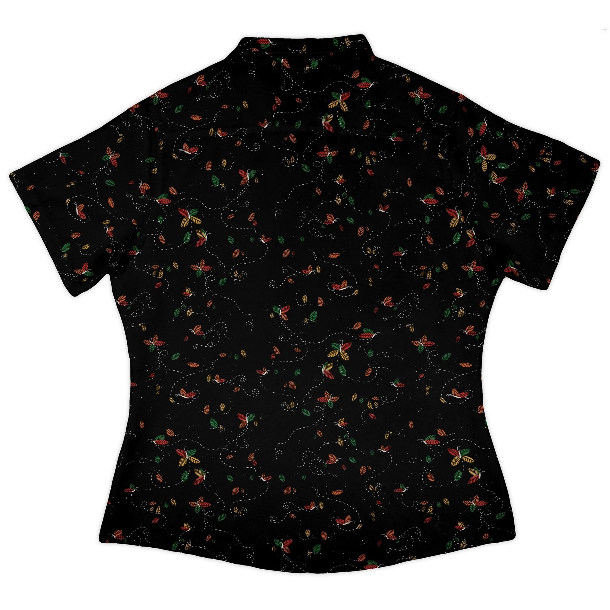 Spirit of the Season Curvy Button Up Shirt Geek Nerd 0925 All Adult Button Up Shirts Christmas Print