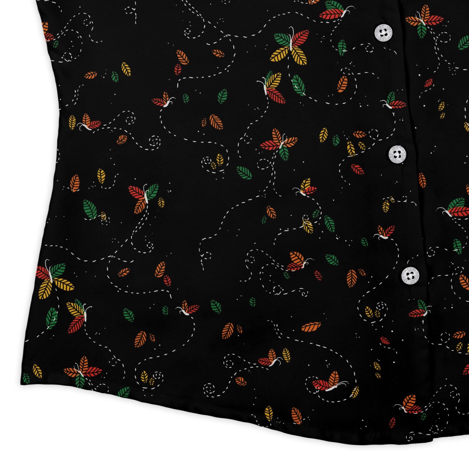 Spirit of the Season Curvy Button Up Shirt Geek Nerd 0925 All Adult Button Up Shirts Christmas Print