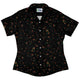 Spirit of the Season Curvy Button Up Shirt Geek Nerd 0925 All Adult Button Up Shirts Christmas Print