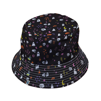Spooky Doodles Bucket Hat Geek Nerd 0925 Design by Heather Davenport Fantasy Prints