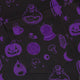 Spooky Halloween Purple Button Up Shirt Geek Nerd adult sizing Design by Heather Davenport halloween