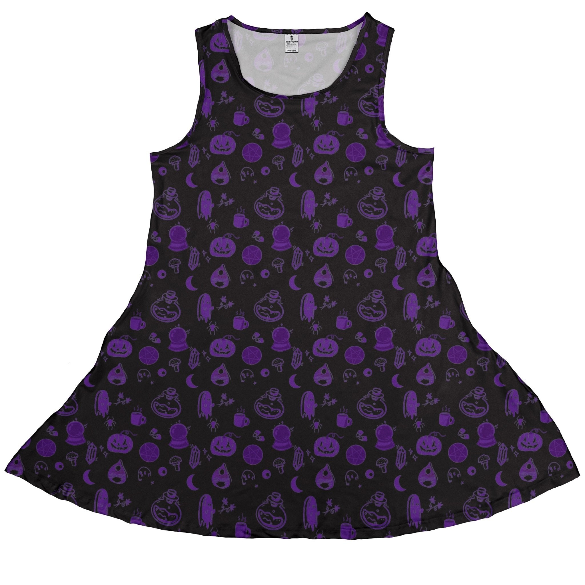 Spooky Halloween Purple Dress Geek Nerd halloween lx - C q4