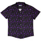 Spooky Halloween Purple Button Up Shirt Geek Nerd adult sizing Design by Heather Davenport halloween