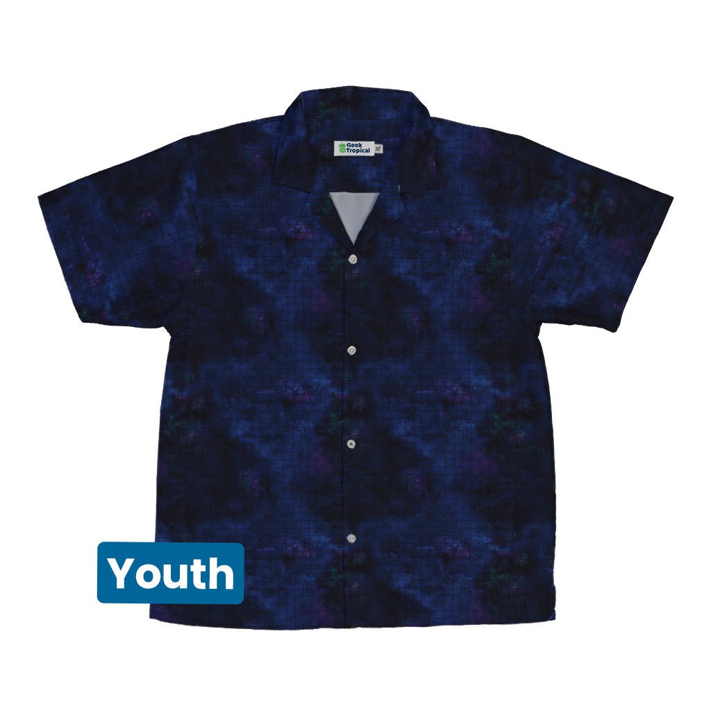 Spooky Night Battle Map Youth Hawaiian Shirt Geek Nerd halloween q4