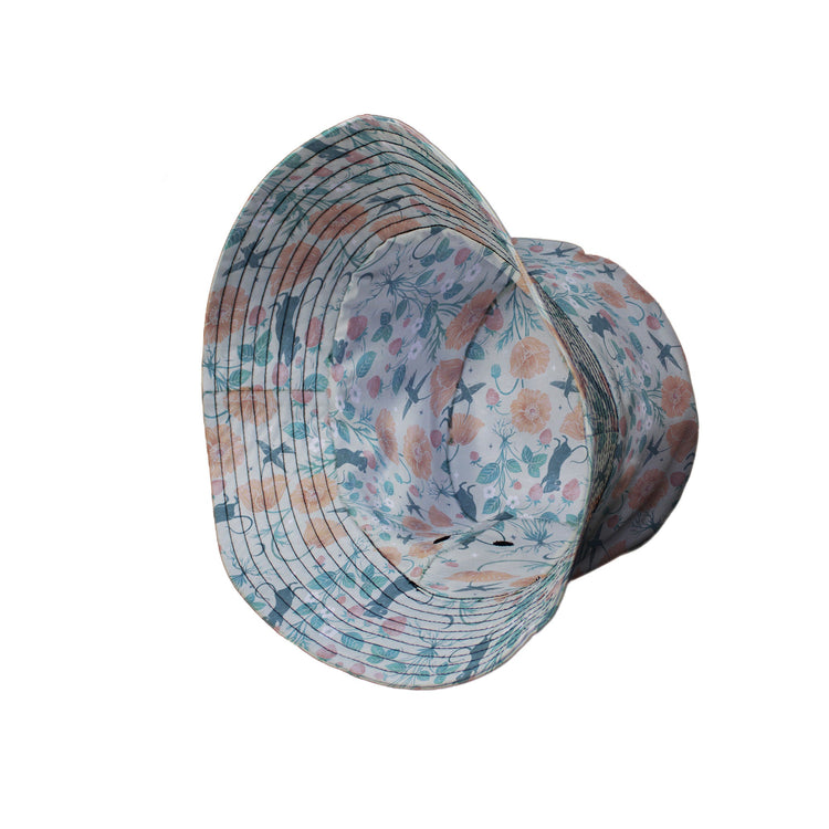 Spring Garden Bucket Hat Geek Nerd 0925 Botany Print Design by Episodic
