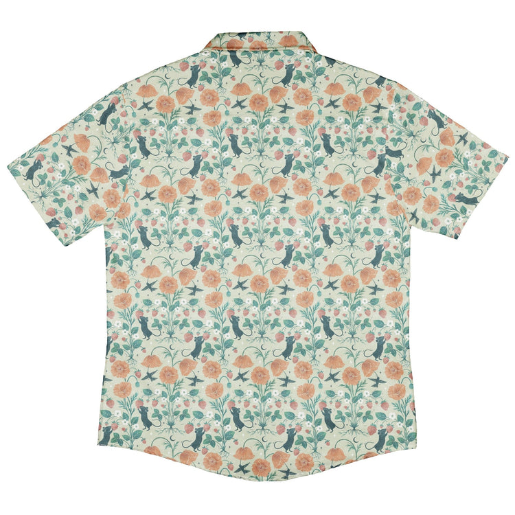 Spring Garden Button Up Shirt Geek Nerd 0925 adult sizing All Adult Button Up Shirts