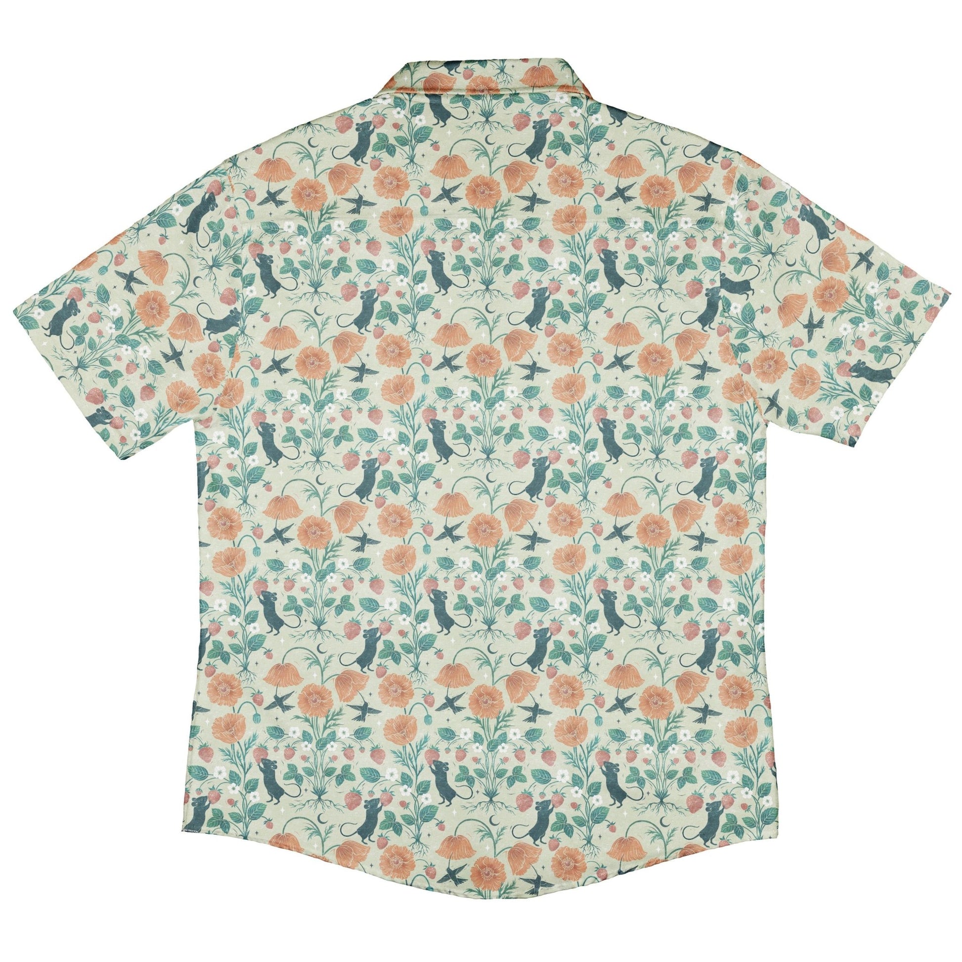 Spring Garden Button Up Shirt Geek Nerd 0925 adult sizing All Adult Button Up Shirts