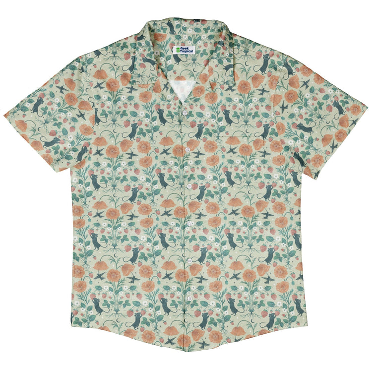 Spring Garden Button Up Shirt Geek Nerd 0925 adult sizing All Adult Button Up Shirts