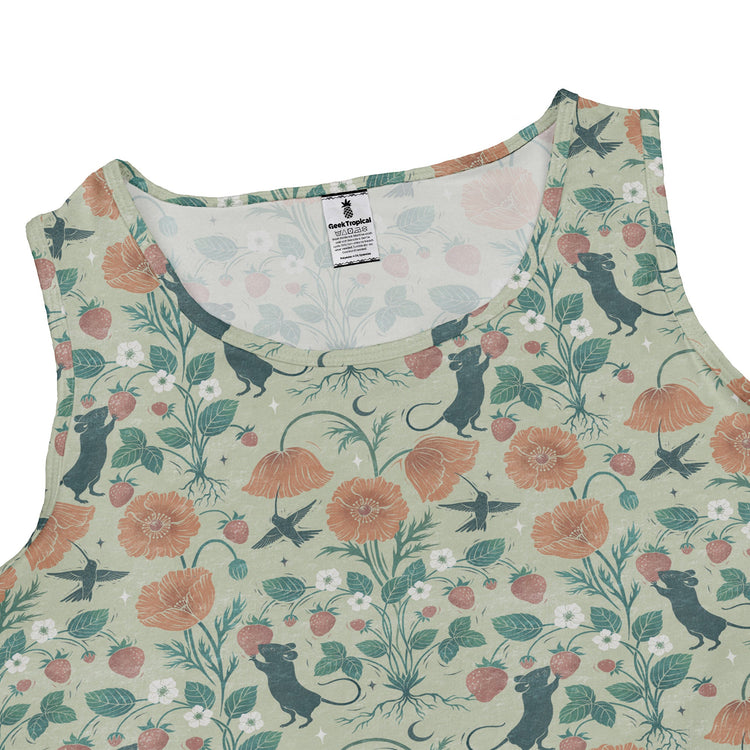 Spring Garden Dress Geek Nerd 0925 Botany Print Design by Episodic