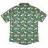 Spring Forest Green Button Up Shirt Geek Nerd adult sizing animal patterns botany print