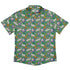 Spring Forest Green Button Up Shirt Geek Nerd adult sizing animal patterns botany print