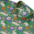Spring Forest Green Button Up Shirt Geek Nerd adult sizing animal patterns botany print