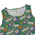 Spring Forest Green Dress Geek Nerd animal patterns botany print Design by Julie Kitzes