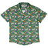 Spring Forest Green Button Up Shirt Geek Nerd adult sizing animal patterns botany print