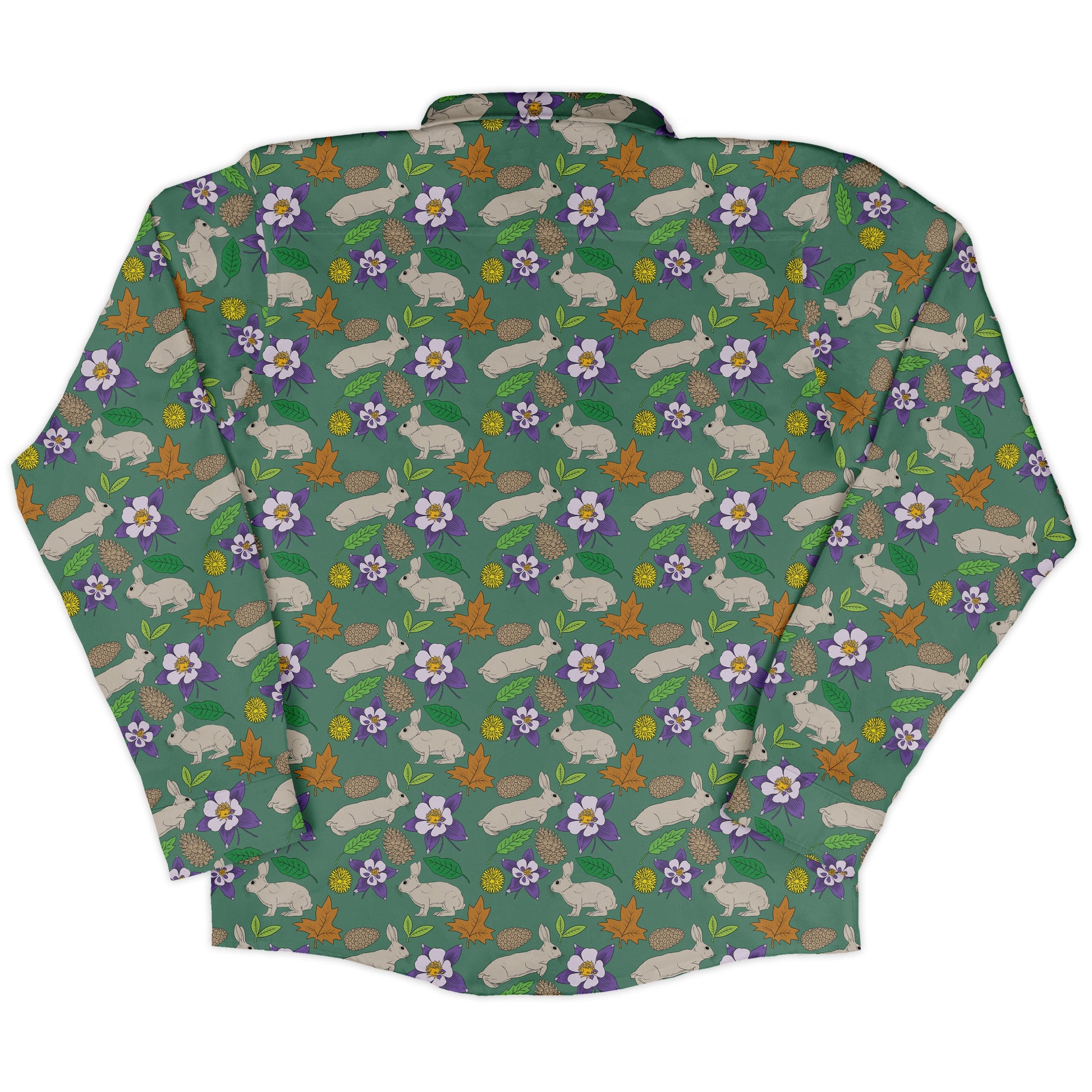 Spring Forest Green Long Sleeve Button Up Shirt