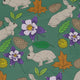 Spring Forest Green Long Sleeve Button Up Shirt Geek Nerd adult sizing animal patterns botany print