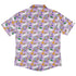 Spring Forest Purple Button Up Shirt Geek Nerd adult sizing animal patterns botany print