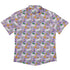 Spring Forest Purple Button Up Shirt Geek Nerd adult sizing animal patterns botany print
