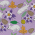 Spring Forest Purple Button Up Shirt Geek Nerd adult sizing animal patterns botany print