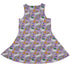 Spring Forest Purple Dress Geek Nerd animal patterns botany print Design by Julie Kitzes